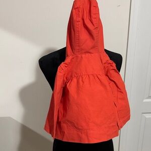 GAP Kids Red Hooded Pea Coat
